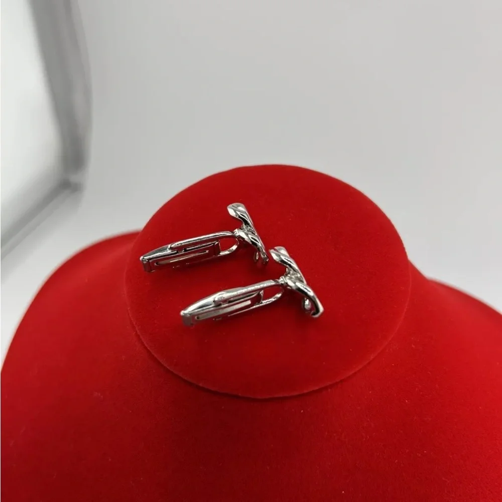 Nautica Silver knot Cufflinks For Men